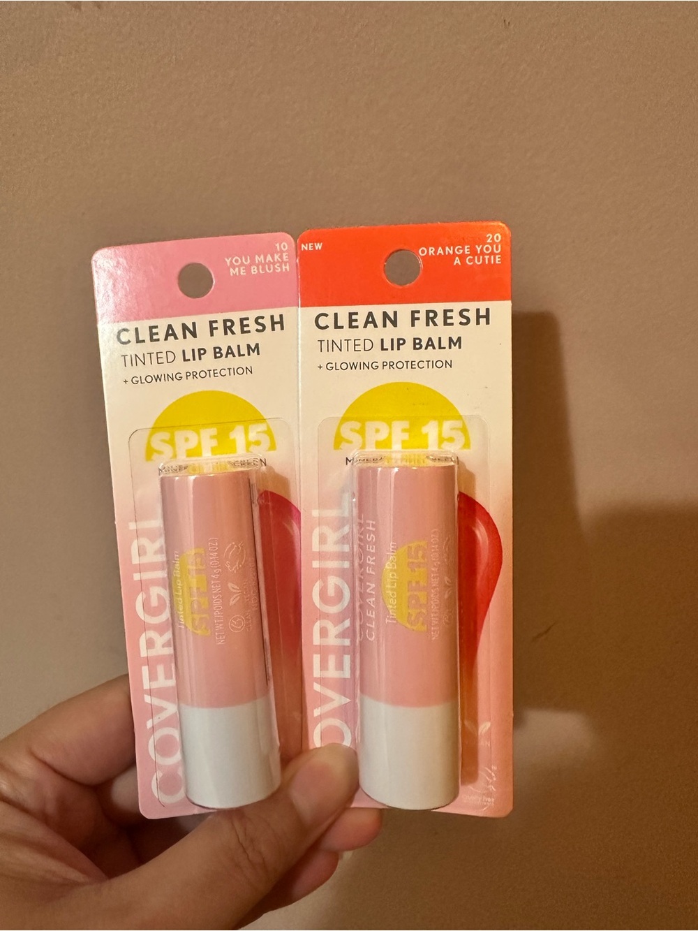 COVERGIRL Clean Fresh Tinted Lip Balm Duo — Pink & Peach Packaging
